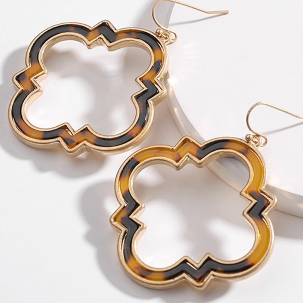 Erica Nikol Meridia Clover Ombre Earring -4 Colors